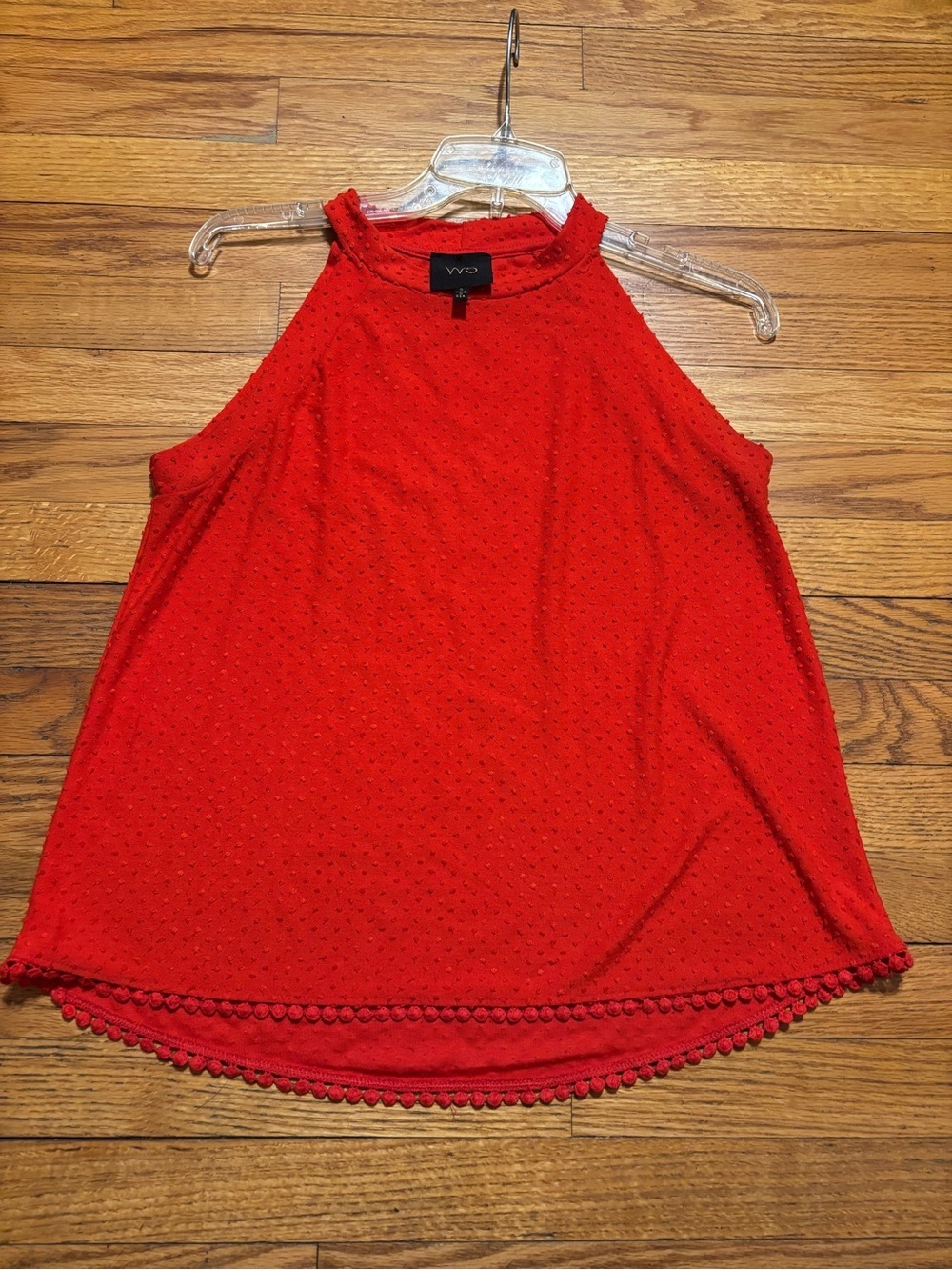 Anthropology W5  Pom-Trim High Neck Sleeveless Tank
